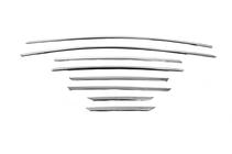 Ford Focus III 2011-2017 Fensterzierleisten oben Edelstahl (8 Stk) Schrägheck, OmsaLine - Italienischer Edelstahl Foto 2