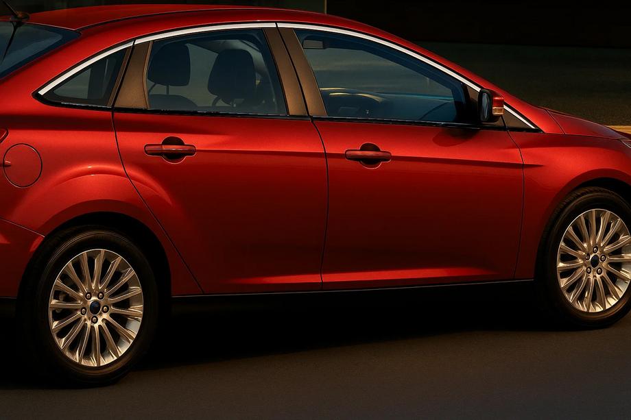 Ford Focus III 2011-2017 Fensterzierleisten oben Edelstahl (8 Stk) Schrägheck, OmsaLine - Italienischer Edelstahl Image