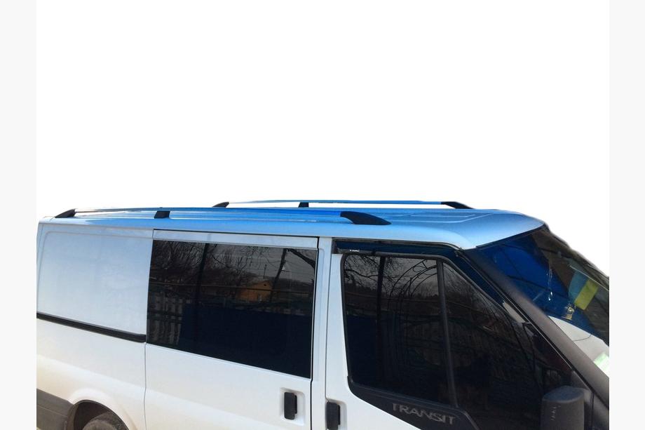 Ford Transit 2000–2014 Dachreling Chrom Kunststoff Endkappen Image