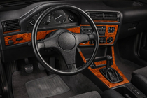 BMW 3er E30 1982–1994 Armaturenbrett Abdeckungen Dunkelholz Foto 1