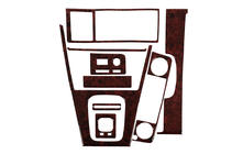 BMW 3er E30 1982–1994 Armaturenbrett Abdeckungen Dunkelholz Foto 2