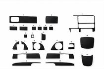 Chevrolet Tahoe 1995-1999 Armaturenbrett Blenden Innenraum (1995-1999) Aluminium Foto 1