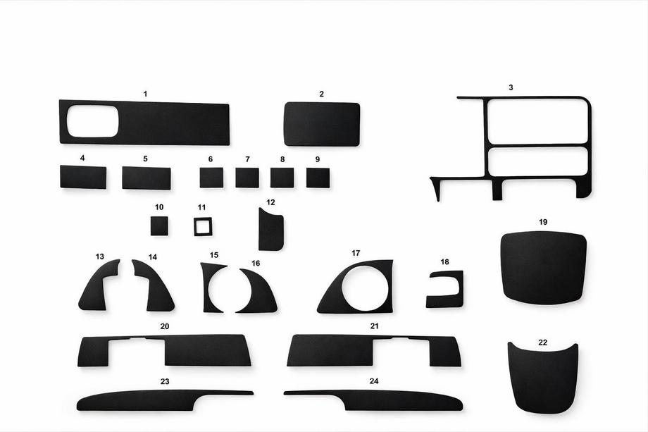 Chevrolet Tahoe 1995-1999 Armaturenbrett Blenden Innenraum (1995-1999) Aluminium Image