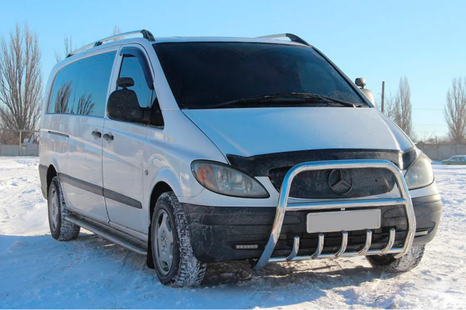 Mercedes Vito W639 2004-2014 Frontbügel XL-WT025 (Edelstahl) Image