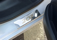 Peugeot 207 2006–2014 Einstiegsleisten Carmos (4 Stk, Edelstahl) Foto 2