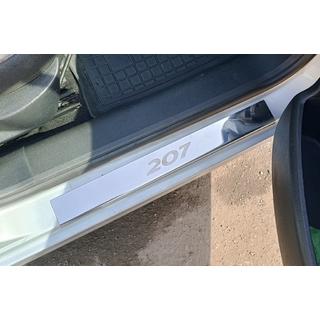 Einstiegsleisten Carmos (4 Stk, Edelstahl) Peugeot 207 2006–2014 Foto 1