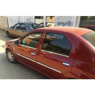 Türleisten Edelstahl (4 Stück) Renault Logan I 2005-2008 Foto 3