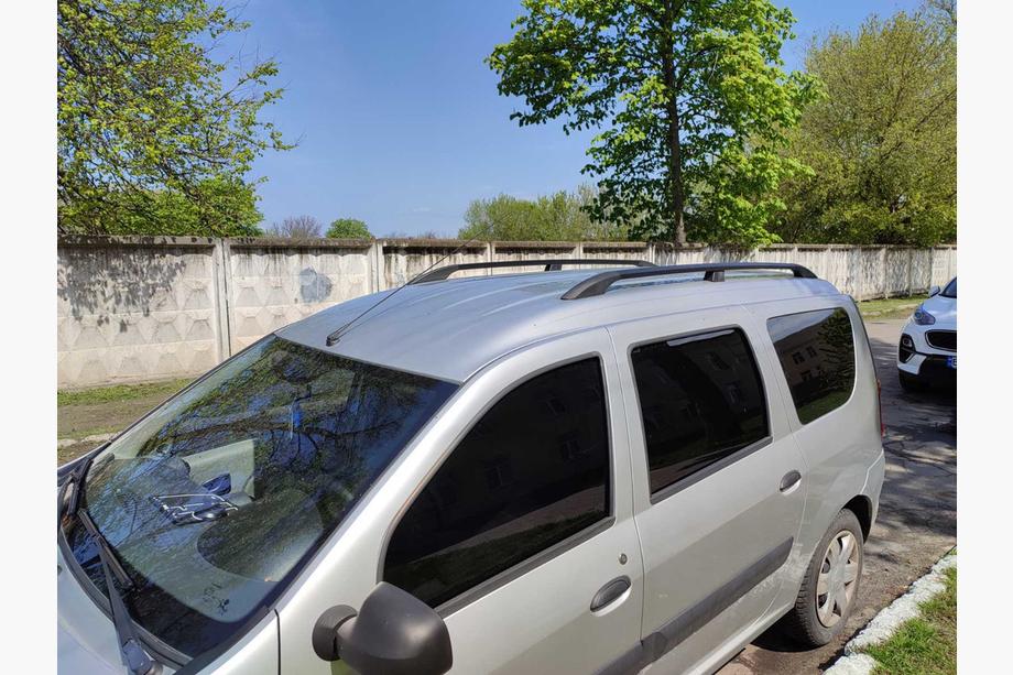 Renault Logan MCV 2005-2013 Dachreling Schwarz Image