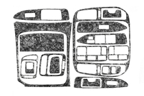 Toyota Land Cruiser 100 1998-2007 Armaturenbrett Abdeckungen Carbon Foto 4