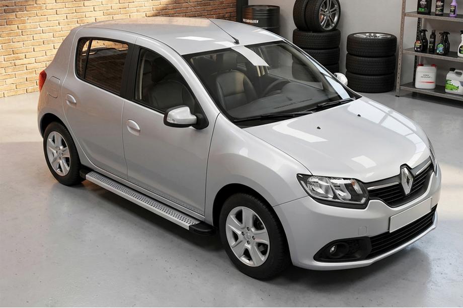 Dacia Sandero 2013-2020 Seitenschweller Maya V2 (2 Stk., Aluminium) Image