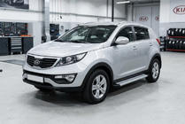 Kia Sportage 2010-2015 Seitenschweller Maya V2 (2 Stk., Aluminium) Foto 1