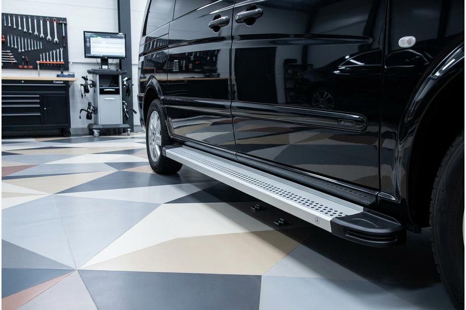 Mercedes Viano 2004-2014 Seitenschweller Maya V2 (2 Stk., Aluminium) Image