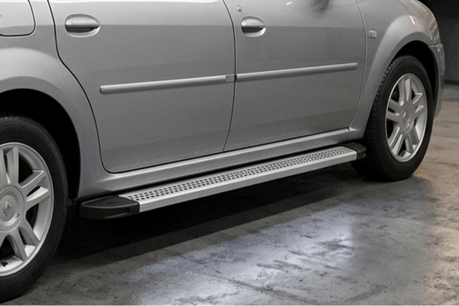 Renault Logan MCV 2005-2013 Seitenschweller Maya V2 (2 Stk., Aluminium) Image