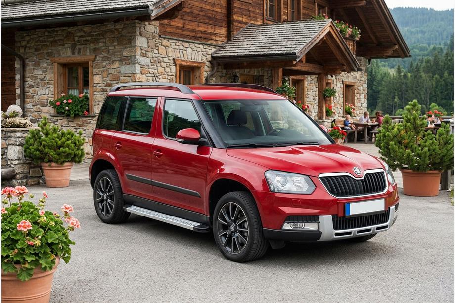 Skoda Yeti 2009-2017 Seitenschweller Maya V2 (2 Stk., Aluminium) Image