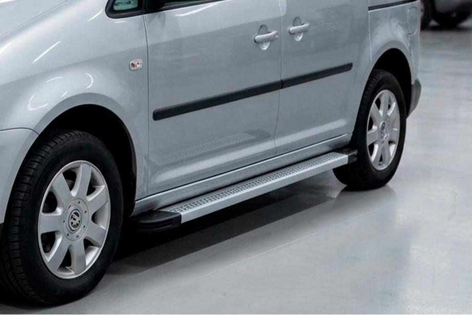 Volkswagen Caddy 2010-2015 Seitenschweller Maya V2 (2 Stk., Aluminium) Standardbasis Image
