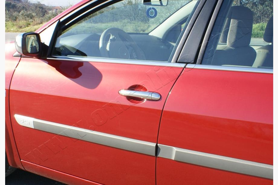 Renault Megane II 2004-2009 Chrom Türgriffblenden (4 Stk, Edelstahl) Carmos - Türkischer Edelstahl Foto 4