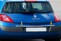 Renault Megane II 2004-2009 Kofferraumleiste Edelstahl HB, Carmos - Türkischer Stahl Foto 2