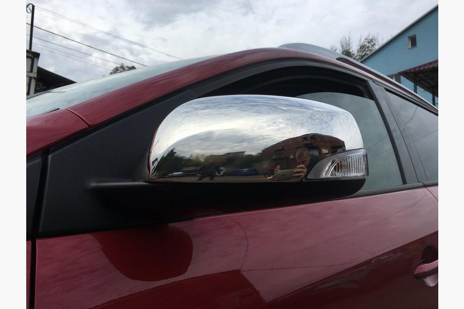 Renault Megane III 2009-2016 Spiegelabdeckungen (2 Stk., Edelstahl) Carmos - Türkischer Edelstahl Foto 4