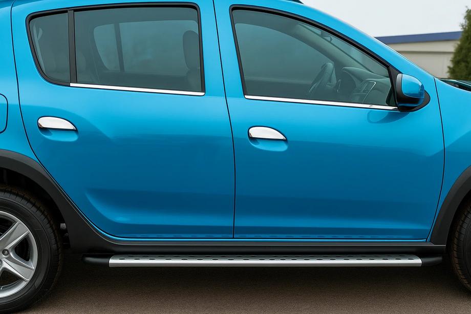 Renault Sandero 2007-2013 Fensterzierleisten außen Edelstahl (4 Stk.) OmsaLine - Italienischer Edelstahl Image