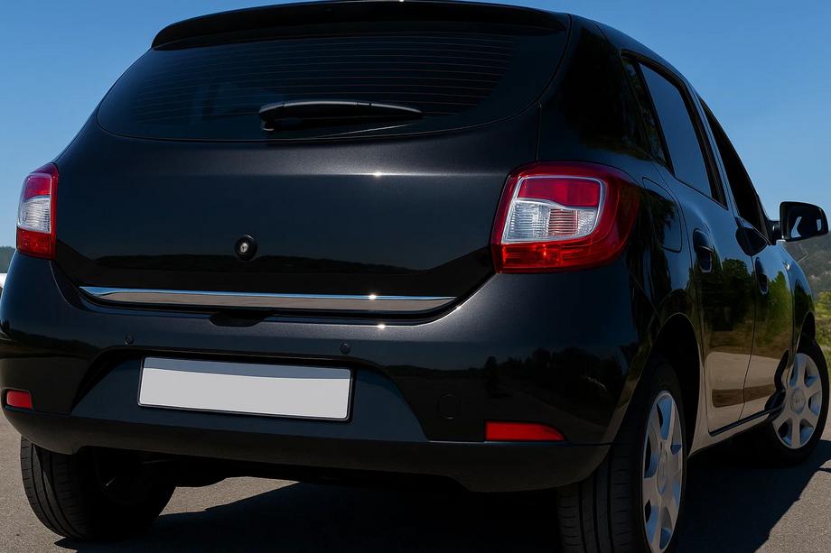 Renault Sandero 2013-2022 Kofferraum Ladekantenschutz Edelstahl OmsaLine - Italienischer Edelstahl Image