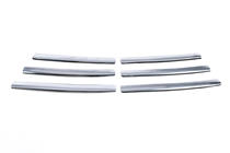 Renault Trafic 2001–2015 Chrom Kühlergrill Abdeckungen 2007-2015 (6 Stk, Edelstahl) Carmos - Türkischer Edelstahl Foto 5