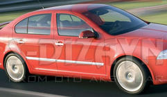 Skoda Octavia II A5 2006-2010 Zierleisten-Abdeckungen (4 Stk, Edelstahl) Foto 3