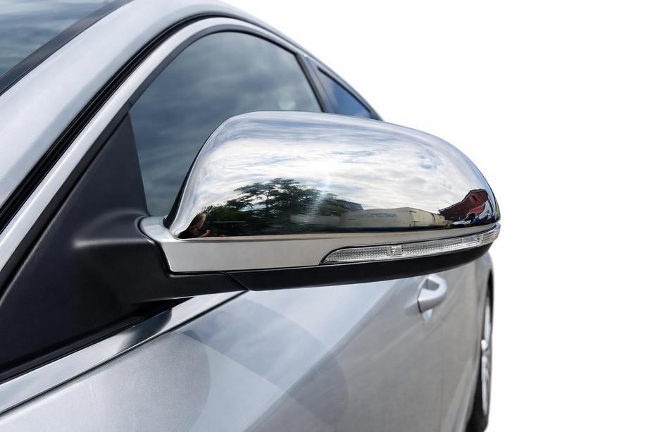 Skoda Superb 2009-2015 Spiegelabdeckungen (2 Stk., Edelstahl) Carmos - Türkischer Edelstahl Image