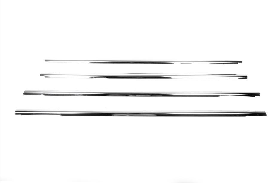 Volkswagen Jetta 2006-2011 Fensterzierleisten außen Edelstahl (4 Stk) OmsaLine - Italienischer Edelstahl Foto 3