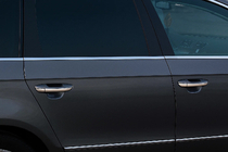 Volkswagen Passat B6 2006-2012 Fensterleisten unten Edelstahl (4 Stk.) Foto 1