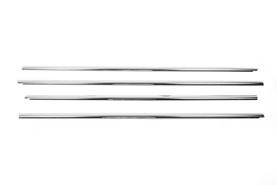 Volkswagen Passat B6 2006-2012 Fensterleisten unten Edelstahl (4 Stk.) OmsaLine - Italienischer Edelstahl Foto 2