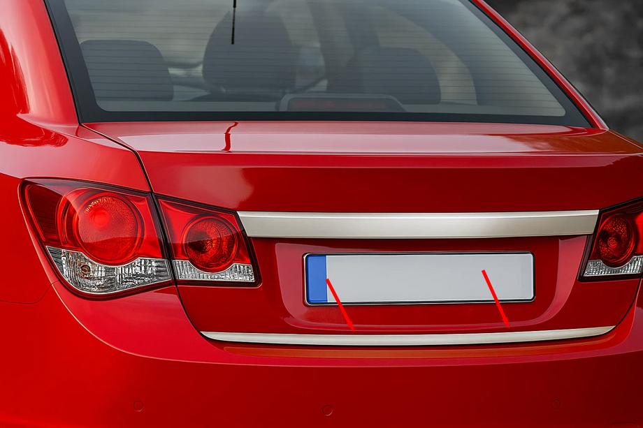 Chevrolet Cruze 2009–2015 Kofferraum Ladekantenschutz Edelstahl Limousine, Carmos - Türkischer Stahl Foto 2