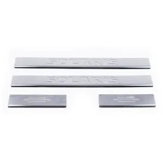 Einstiegsleisten Carmos Solaris V4 (4 Stk, Edelstahl) Hyundai Accent 2011-2017 Foto 2
