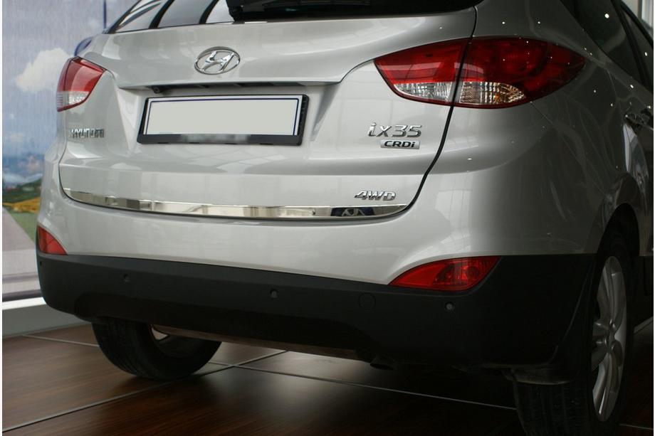 Hyundai IX-35 2010-2015 Kofferraumleiste Edelstahl OmsaLine - Italienischer Edelstahl Image