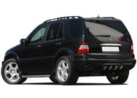 Mercedes ML W163 1997-2005 Chromleiste über dem Kennzeichen (Edelstahl) Chrom Kunststoff Foto 2