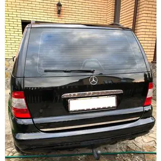 Chromleiste über dem Kennzeichen (Edelstahl) Foto 1