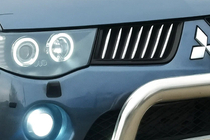 Mitsubishi L200 2006-2015 Chrom Kühlergrill Abdeckungen (14 Stk, Edelstahl) Carmos - Türkischer Edelstahl Foto 1