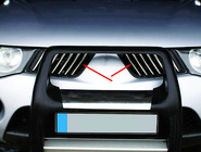 Mitsubishi L200 2006-2015 Chrom Kühlergrill Abdeckungen (14 Stk, Edelstahl) Carmos - Türkischer Edelstahl Foto 2