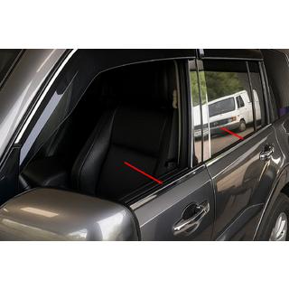 Fensterzierleisten Edelstahl (4 Stk.) Mitsubishi Pajero Wagon IV 2006-2021 Foto 1