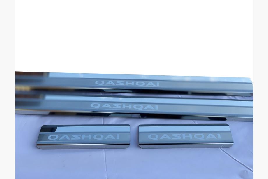 Nissan Qashqai 2010-2014 Einstiegsleisten Abdeckungen Nataniko (4 Stk., Edelstahl) Premium - 3M Klebeband, 0.8 mm Image