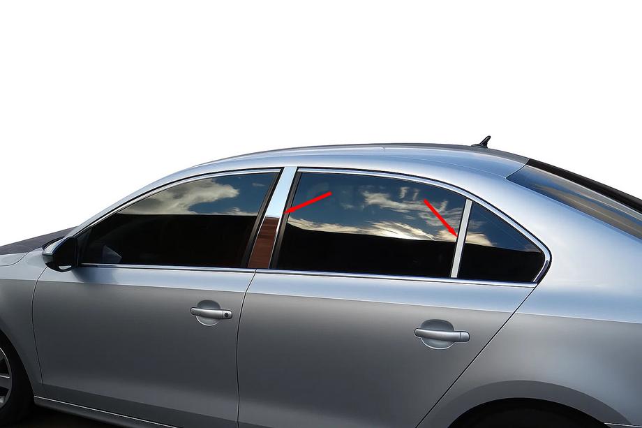 Volkswagen Jetta 2011-2018 Edelstahl Türsäulen Zierleisten Image