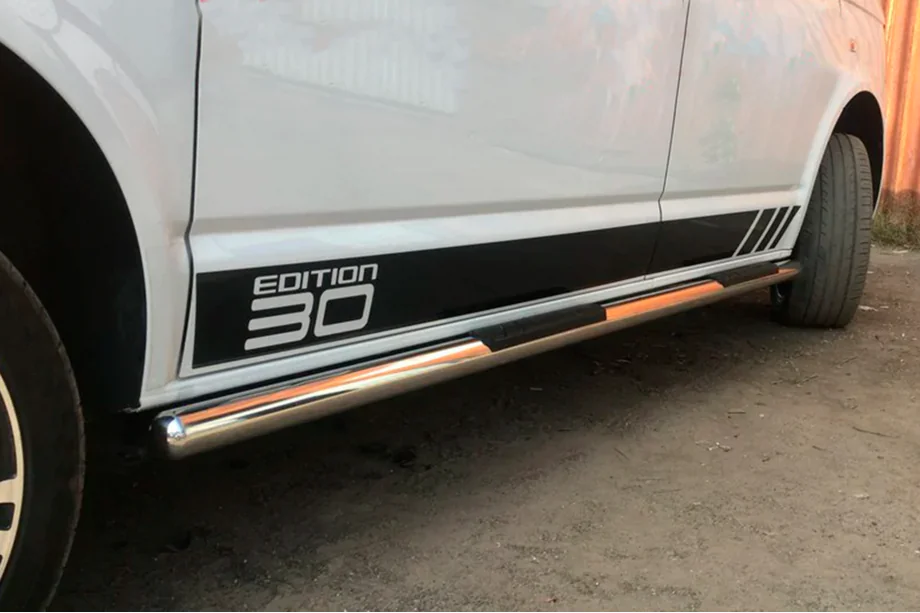 Volkswagen T5 2010-2015 Seitliche Rohre (2 Stk., Edelstahl) Image