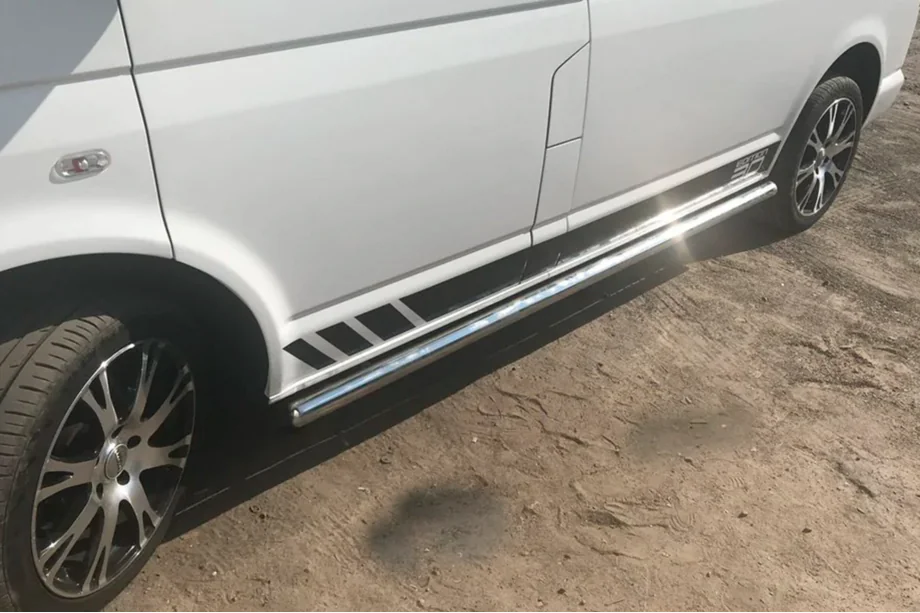 Volkswagen T5 Caravelle 2004-2010 Seitliche Rohre (2 Stk., Edelstahl) Image