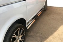 Volkswagen T5 Multivan 2003–2010 Seitliche Rohre (2 Stk., Edelstahl) 60mm, Langversion Foto 11