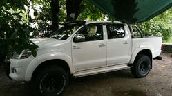 Toyota Hilux 2006-2015 Frontscheiben-Sonnenblende (mit Halterungen) Foto 3