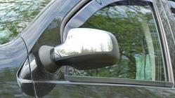 Renault Logan I 2008-2013 Chrom Spiegelabdeckungen OBERTEILE Variante 2 (2Stk) Foto 2