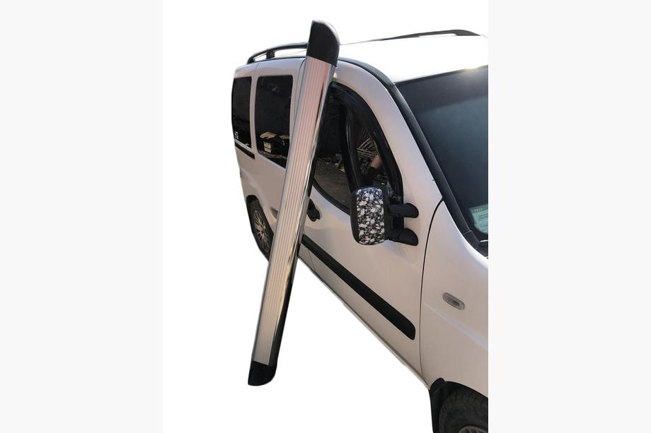 Peugeot Partner Tepee 2008-2018 Trittbretter Omsa Chrome (2 Stk., Aluminium) Image