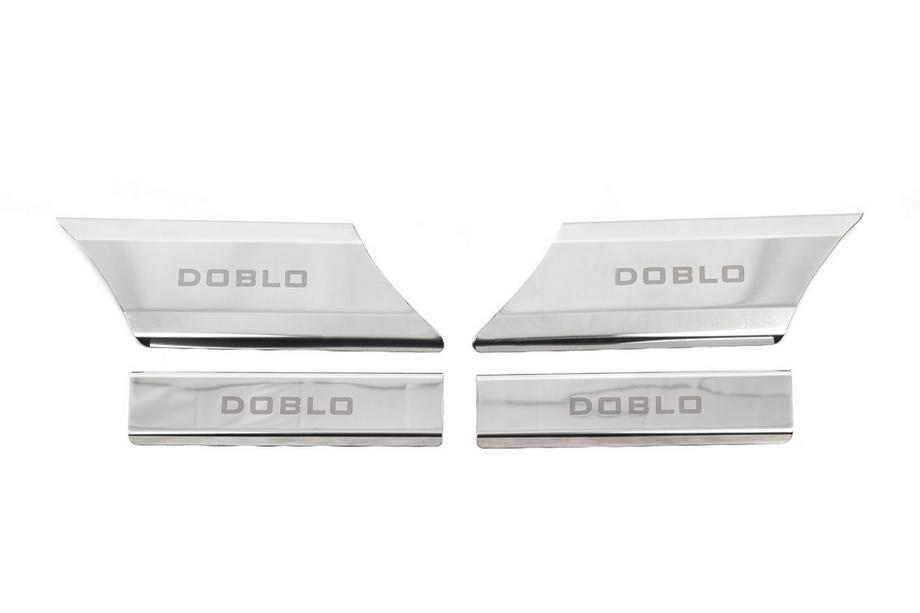 Fiat Doblo I 2005-2010 Einstiegsleisten innen (Carmos V1, Edelstahl) 4 Türen Image