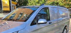 Mercedes Vito/V-class W447 2014- Schwarze Dachreling ELITE (Kunststofffüße) Mittlerer Radstand (LONG) Foto 17