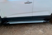 Kia Sorento II XM 2009-2014 Trittbretter Allmond Grey (2 Stk., Alu) 2013-2016 Foto 4