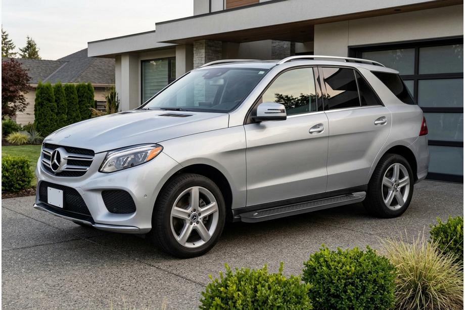 Mercedes GLE/ML class W166 2011-2018 Trittbretter Allmond Black (2 Stk., Aluminium) Image